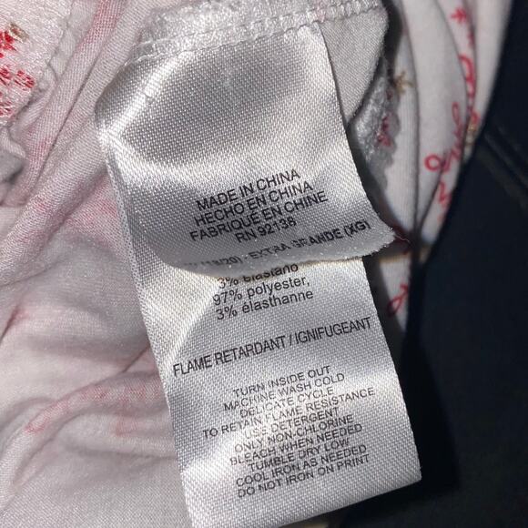 American Girl Warm Wishes Two Piece Pajama Set Girls Red White Gold XL (18/20) - Picture 12 of 14